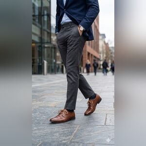 Boy’s Freeman Brown Leather Oxford Dress Shoes Size 12